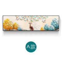北欧风格装饰画麋鹿现代简约沙发背景墙挂画宾馆酒店壁画