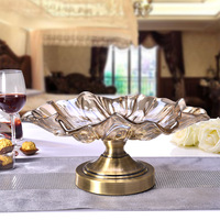 欧式创意 大号玻璃水果盘 工艺品摆件 浮雕玻璃果盘 客厅