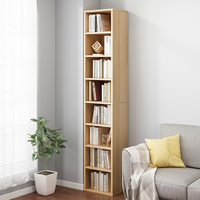 书架简易落地格子多层柜子置物架家用学生卧室实木创意收纳柜书柜