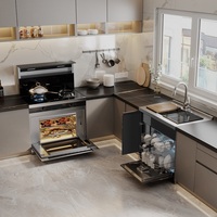 美的集成灶蒸烤箱一体家用嵌入式水槽洗碗机智能一体机WX08/XQ02