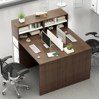 办公家具简约现代四人桌位职员工作隔断公司专用屏风办公桌椅组合