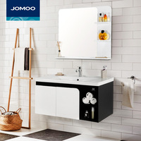 JOMOO九牧PVC1米浴室柜组合洗漱台洗脸盆浴室储物柜化妆镜A2171